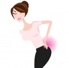low back pain pink girl