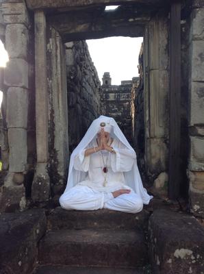 Yoga at the Cambodian temples