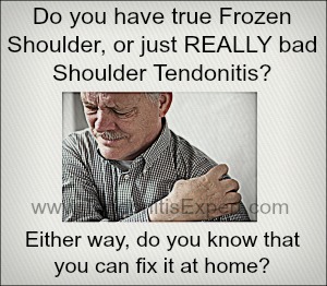 Home treatment for frozen shoulder